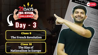 Day 3 21 Days Revision  Class 9 amp 10 The French Revolution amp The Rise of Nationalism in Europe [upl. by Nairam3]