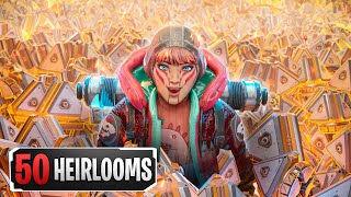 Spending ALL MY  unlocking 50 HEIRLOOMS in Apex Legends [upl. by Ettelohcin]