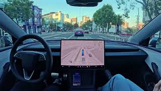 Tesla FSD 1242 Mt Davidson to City Lights Books with Zero Interventions 100 Hands Free [upl. by Amarillas]