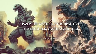 Evolution of Mechagodzilla 19742024  AI REMAKE [upl. by Annid]