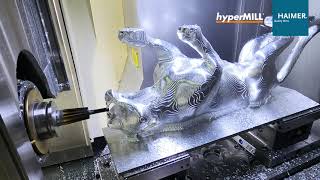 5 Axis Machining Panther  HAIMER  Open Mind [upl. by Dorena777]