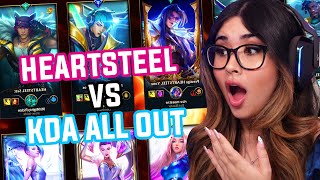 HEARTSTEEL vs KDA ALL OUT [upl. by Llerrehc]