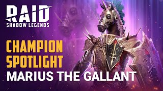 RAID Shadow Legends  Champion Spotlight  Marius the Gallant [upl. by Lau]