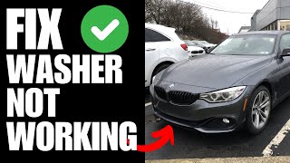 BMW 4 Series Windscreen Washer Not Working  How To Fix [upl. by Diehl]