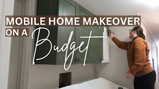 MOBILE HOME MAKEOVER ON A BUDGET  1970s Mobile Home [upl. by Nilkcaj]