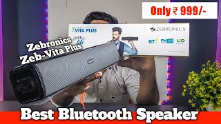 Zebronics ZebVita Plus 16W Bluetooth Speaker 🔥  Unboxing amp Review  In Hindi [upl. by Mercado]