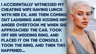 I accidentally witnessed my cheating wife having lunch with her ex and then coming out laughing [upl. by Lana]