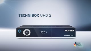 Short Review Technibox UHD S  UHD4K DigitalSatReceiver mit App Steuerung  TechniSat [upl. by Lorollas]