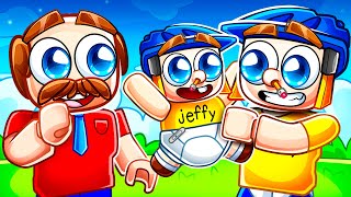 Jeffy Has A BABY In Roblox [upl. by Eicyac762]