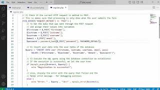 PHP and MySQL 11 Hash user’s password using PHP passwordhash function [upl. by Trofmoc]