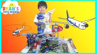 Fast Lane Multi Level Airport Playset with Disney Cars Toys [upl. by Marybelle397]