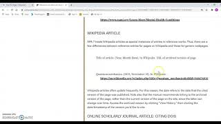 APA citation of Wikipedia [upl. by Atinahc]