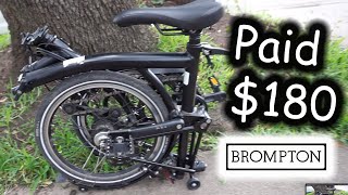 I Bought the Cheapest Brompton Black Edition in the World Pawn Shop Find [upl. by Zebapda123]