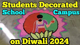 Diwali Decorations by Students in my school Class Group Photos in end [upl. by Neirda637]