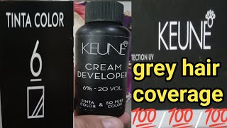 grey hair coverage 💯💯💯💯KEUNE hair color 6 nohair dye [upl. by Sidwel]