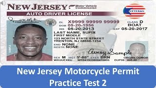 New Jersey Motorcycle Permit Practice Test 2 [upl. by Baten]