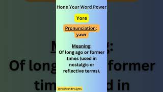 Yore shorts trending new word hone your word power [upl. by Collbaith507]