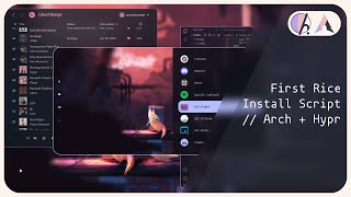 Arch Linux Hyprland nvidia  First Rice  Install Script [upl. by Dnyletak208]