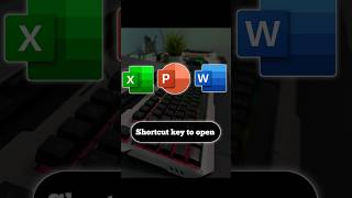 Shortcut key to open word excel PowerPoint 🤔🔥shorts [upl. by Howarth]