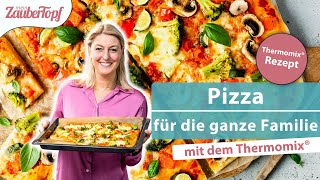 😍 🍕 Pizza selber machen mit dem Thermomix®  Thermomix® Rezept [upl. by Winther]