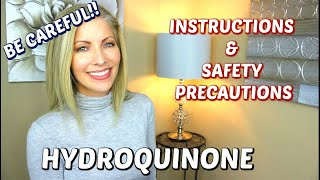 Hydroquinone to Lighten Skin  Be Careful  Instructions and Safety Precautions [upl. by Janicki]