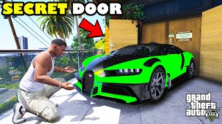 Franklin Opened A SECRET DOOR Outside His House In GTA 5  SHINCHAN and CHOP [upl. by Bore]