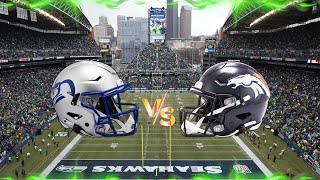 Denver Broncos at Seattle Seahawks Live Reaction Play by Play [upl. by Mab]