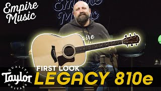 FIRST LOOK  Taylor Guitars Legacy 810e [upl. by Garate]