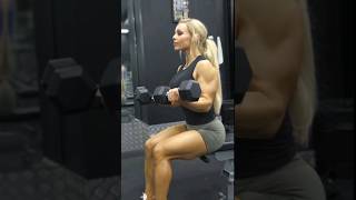 Stephanie sanzo biceps work youtubeshorts [upl. by Ahseer885]