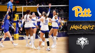 Pitt Volleyball  PITT 1 MOREHEAD STATE 0  Highlights [upl. by Arhez669]