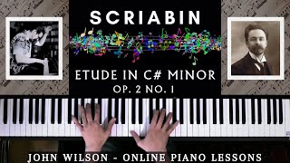 Scriabin  Etude in C minor Op 2 No 1 [upl. by Pirbhai]