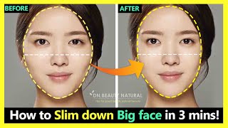 3 minutes How to reduce a large and wide face to slim Japan massage to narrow the facial bones [upl. by Asseneg]