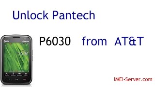 Unlock Pantech P6030 ATampT [upl. by Chang]