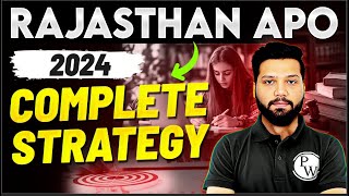 Rajasthan APO 2024 Complete Strategy  Eligibility Syllabus  Judiciary By PW [upl. by Breena34]