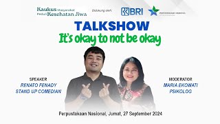 Talkshow quotIts Okay To Not Be Okayquot Part 01 [upl. by Territus742]