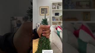 How To Hang Your Christmas Tree Wreath shortsfeed diy christmas christmastree [upl. by Nino]