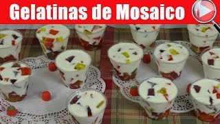 Gelatinas de Mosaico Individuales de Otoño  Recetas en Casayfamiliatv [upl. by Anwahs]