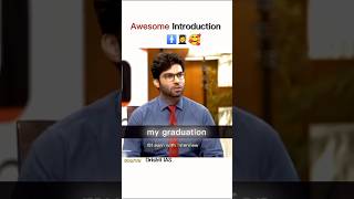 Awesome Introduction 🥀❣️motivation shortfeed ias lbsnaa interview song shorts trending [upl. by Gerrald248]