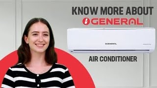 O General ASGG12CGTBB White 1 Ton 5 Star Inverter Split AC [upl. by Thanasi]