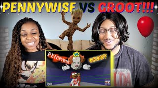 Verbalase quotPennywise Vs Groot Cartoon Beatbox Battlesquot REACTION [upl. by Cinimod]