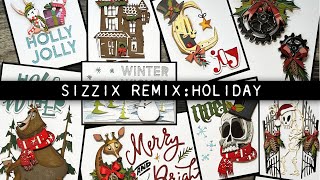 Tim Holtz Sizzix Remix Holiday 2022 [upl. by Noni]