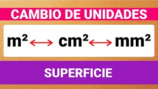 PASAR DE METROS CUADRADOS A CENTÍMETROS CUADRADOS Y A MILÍMETROS CUADRADOS  CAMBIOS DE UNIDADES [upl. by Onifled]