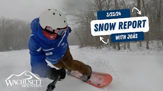 Saturday March 23rd Snow Report [upl. by Yahska]