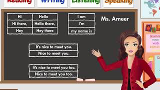 Greeting and Introduction  Kids [upl. by Anilys]