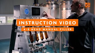 Instruction video for cleaning and using the 4  8 Head Manuel Filler [upl. by Llener]