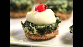 Baked Spinach Dip Canapés  Food For Life [upl. by Leid689]