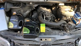 Sprinter 22 CDi Oil change  MercedesBenz Sprinter 208 How to oil change [upl. by Hayman100]