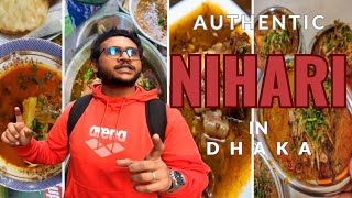 🔥 Authentic Peshwari Nihari in Dhaka 😍 PURAN DHAKA FOOD TOUR [upl. by Khichabia]