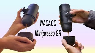 WACACO Minipresso GR Portable Espresso Machine [upl. by Zurc]