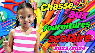 KAMILIA  CHASSE aux FOURNITURES SCOLAIRES 2023 2024 au CP [upl. by Elson202]